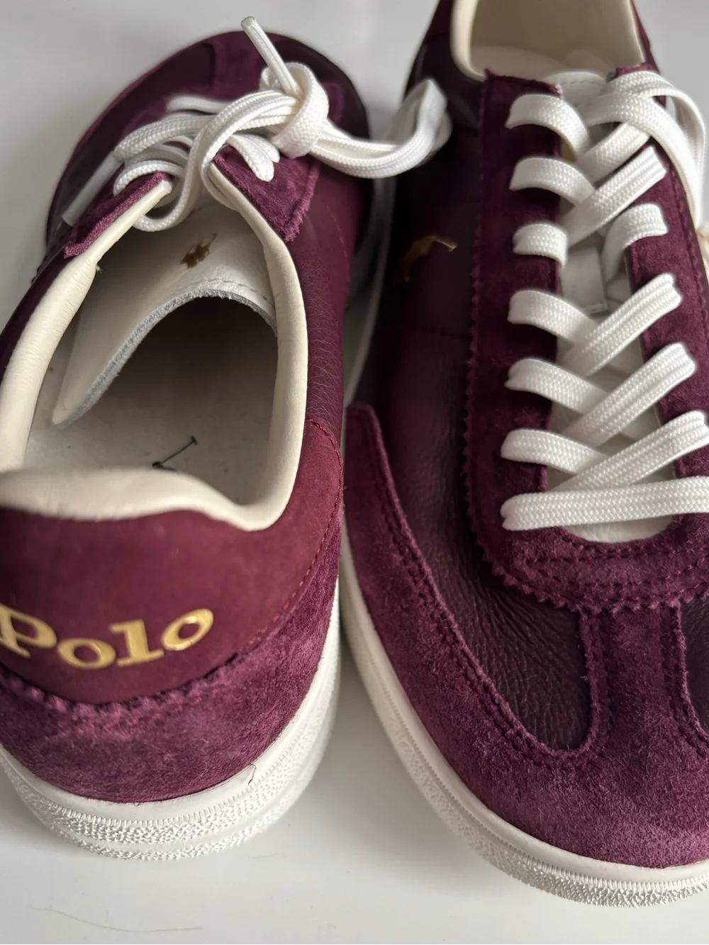 New Men’s Polo Bedford Sneakers in Wine, size 9. No box